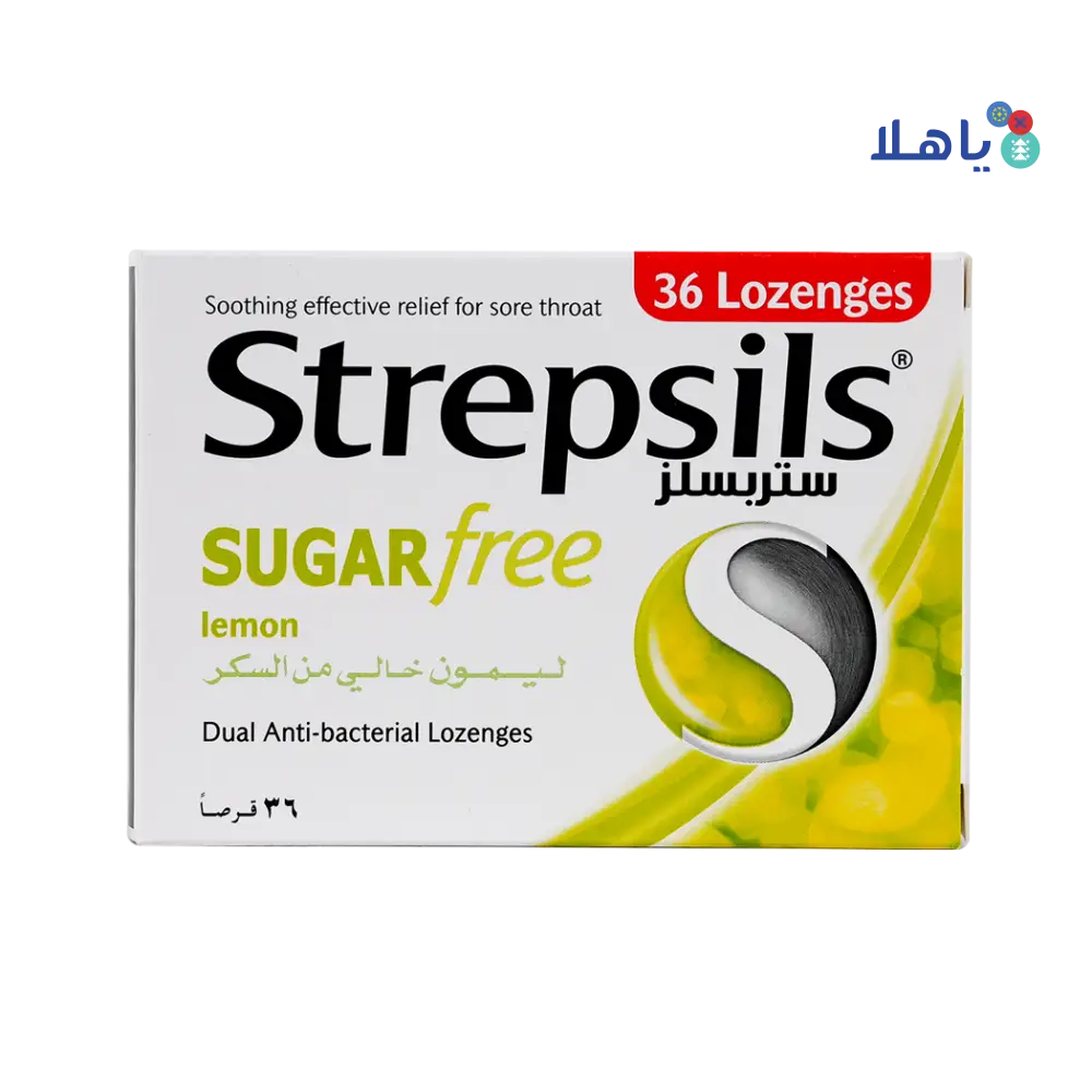 STREPSILS LEMON SUGAR FREE 36 LOZ