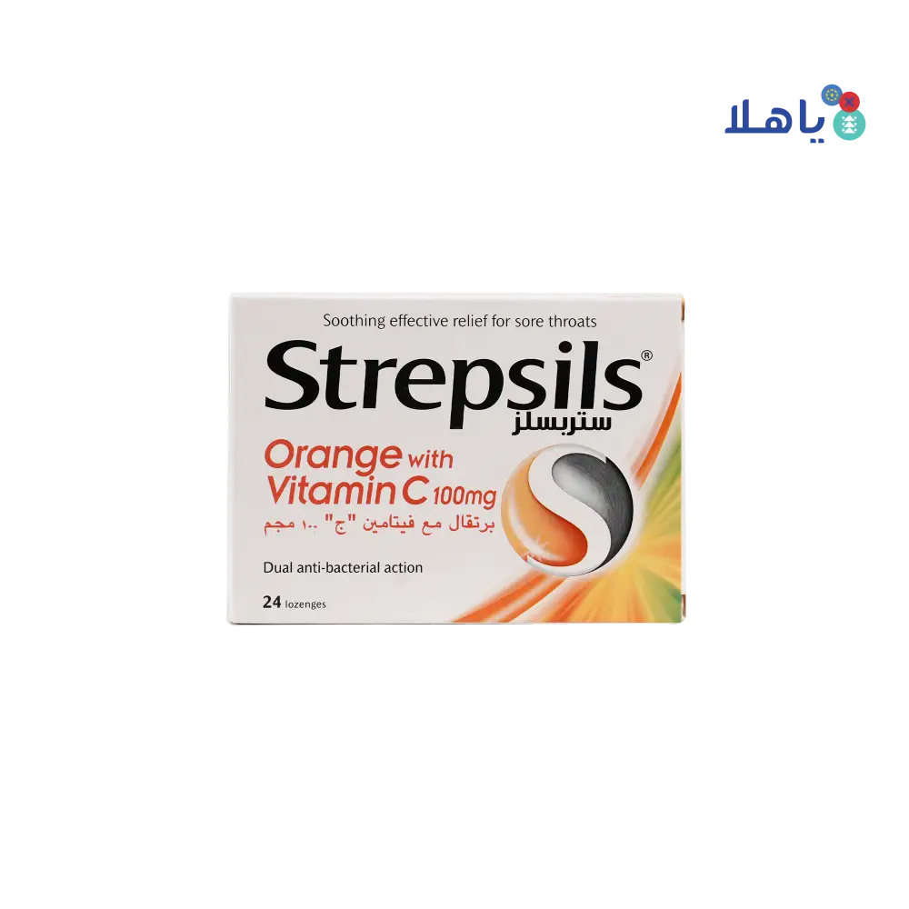 STREPSILS ORANGE WITH VITAMIN-C 24 LOZ