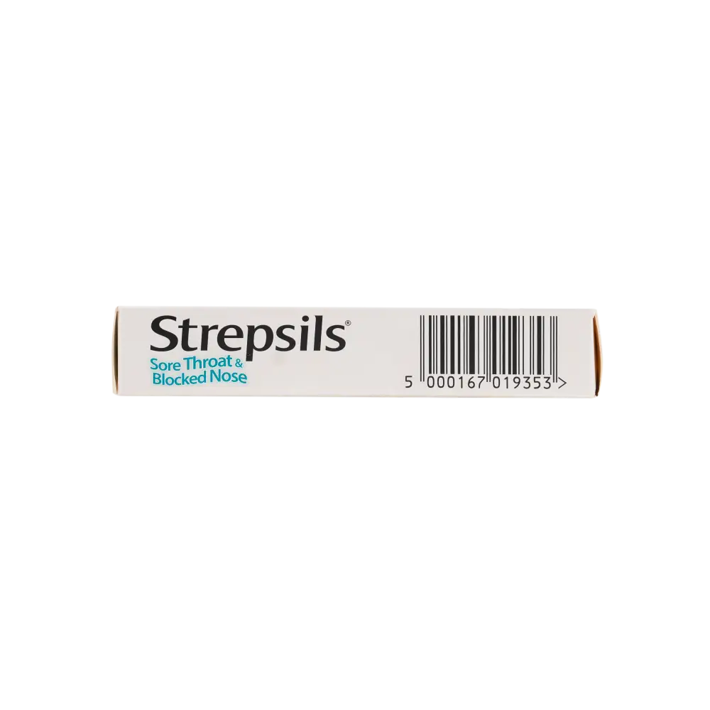 STREPSILS SORE THROTH & BLOCKED NOSE MENTHOL 24 LOZ