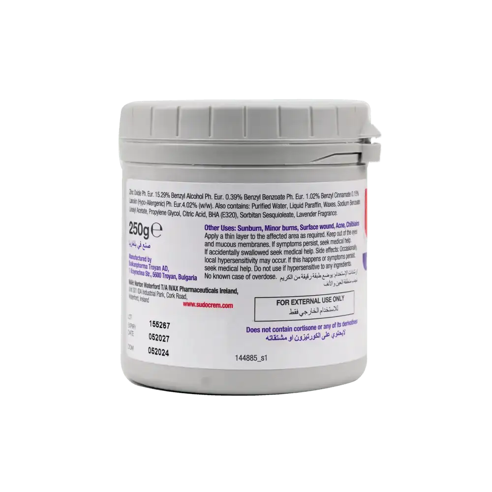 Sudo Cream - Sudocrem 250gm - Pharmazone - 