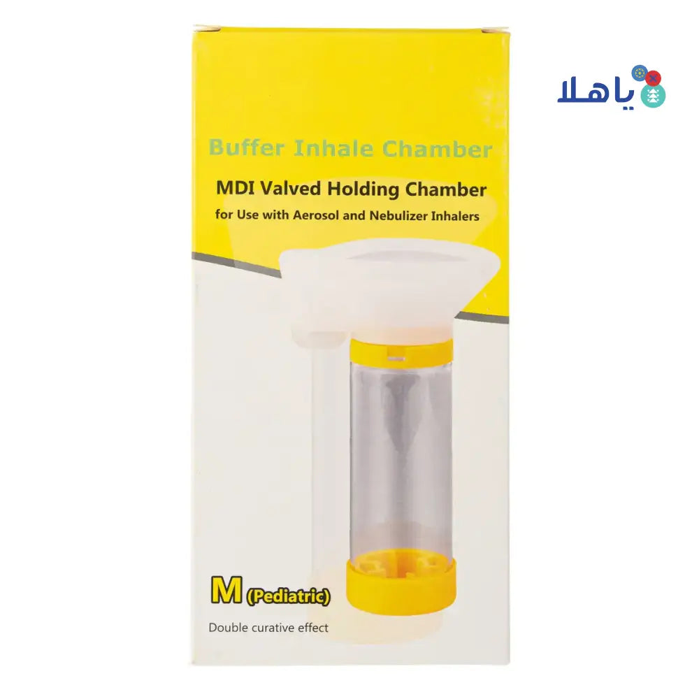 Sumbow Buffer Inhale Chamber Mask M Pediatric-Yellow