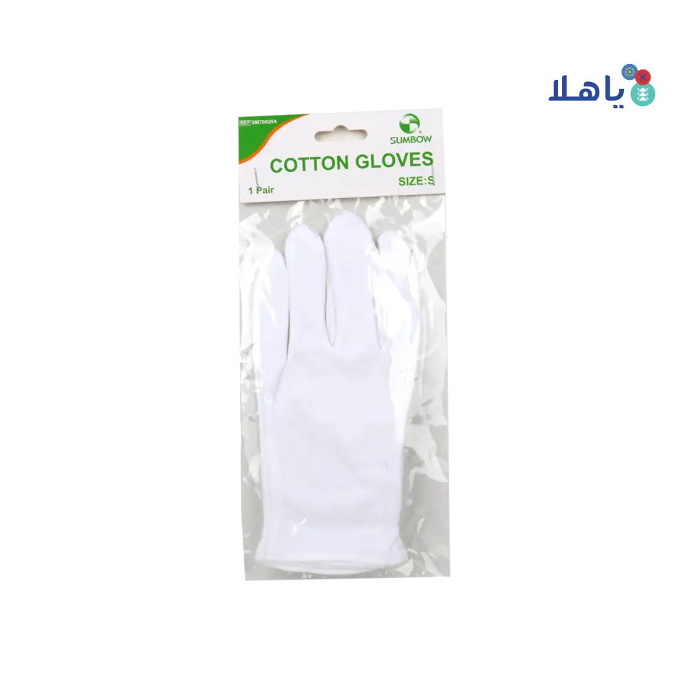 Sumbow Cotton Gloves White 2pcs-S