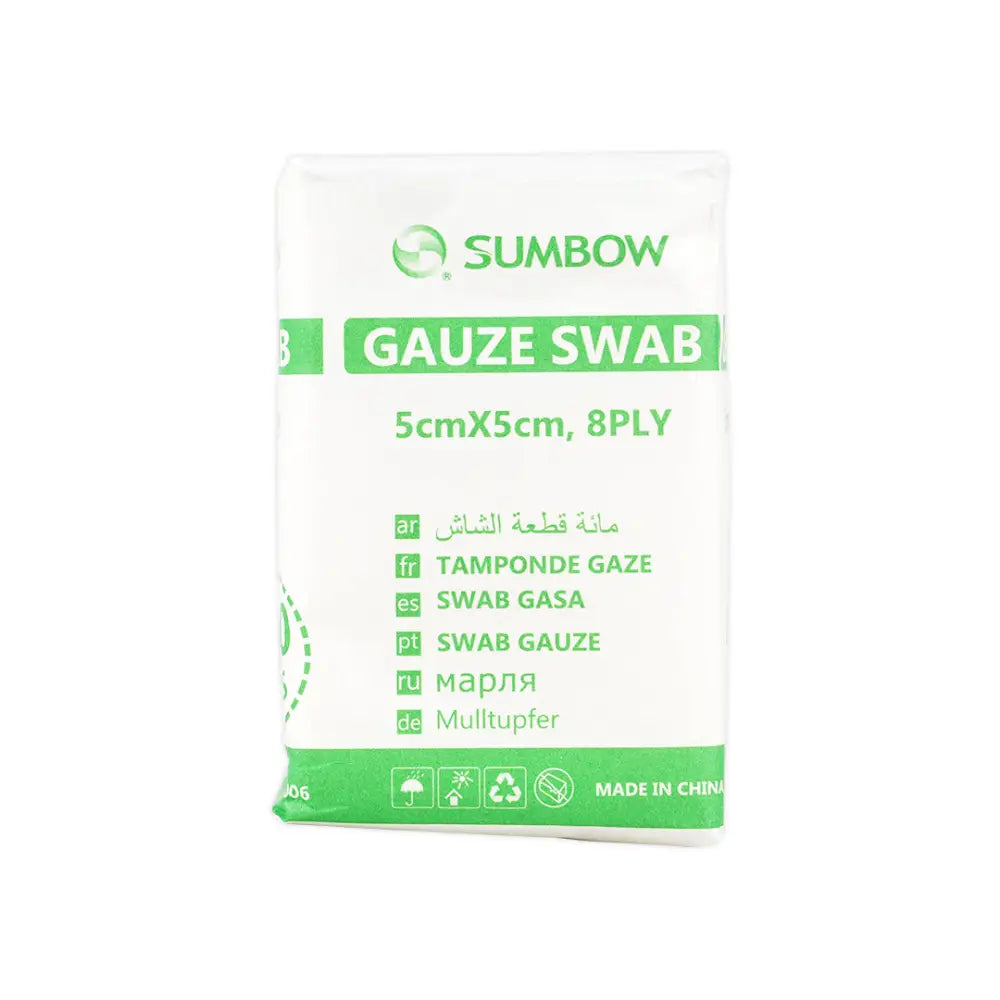 Sumbow Gauze Swab Non-Sterile 5x5cm 8ply 100pcs