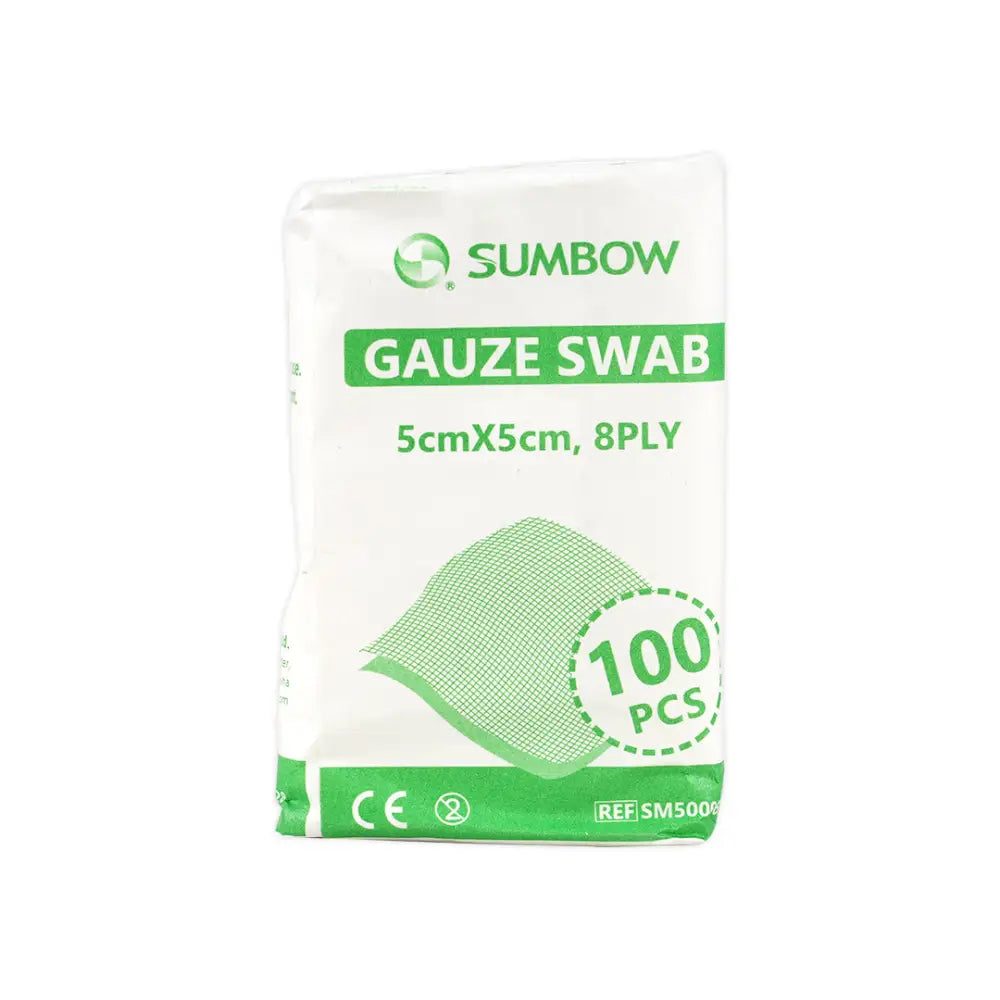 Sumbow Gauze Swab Non-Sterile 5x5cm 8ply 100pcs