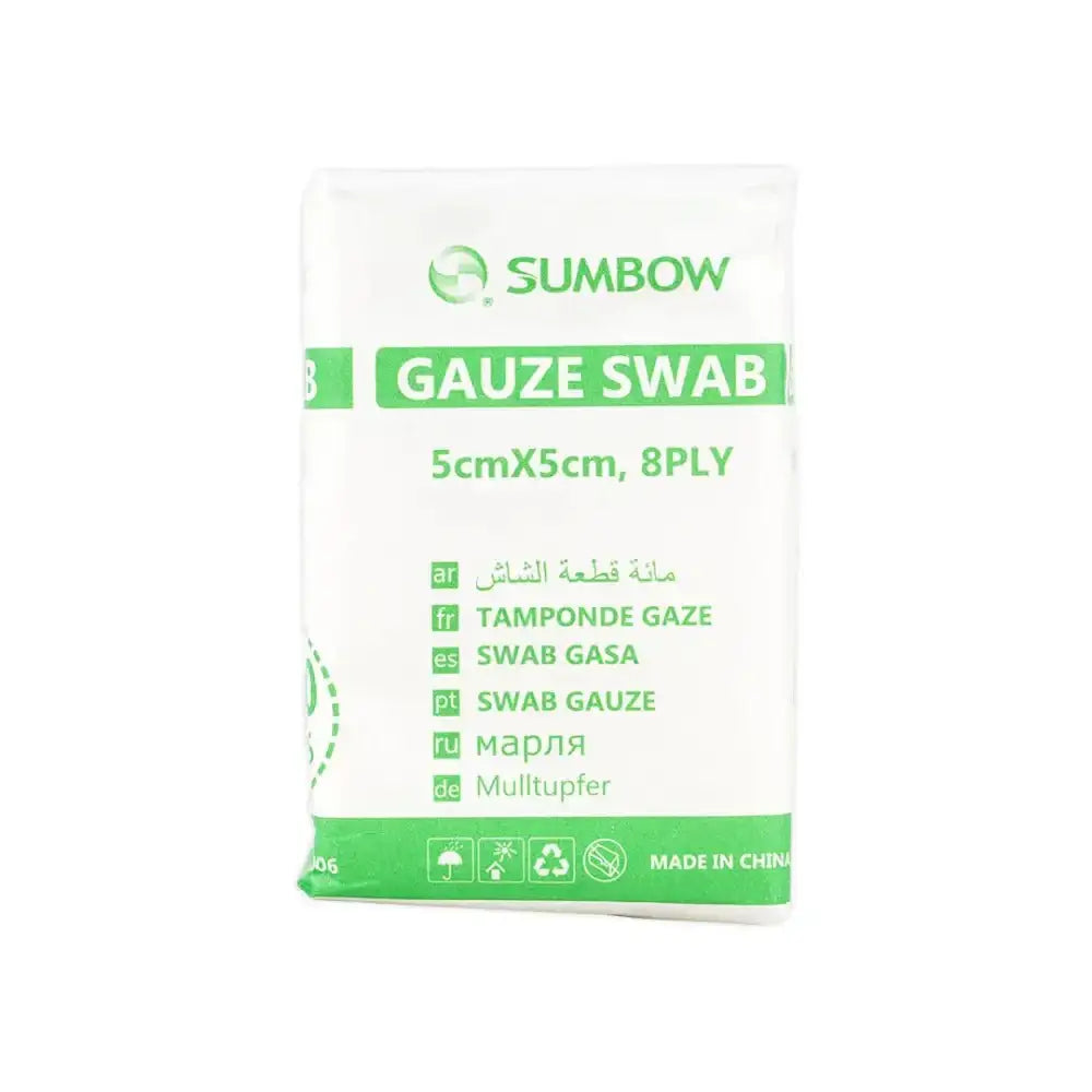 Sumbow Medical - Sumbow Gauze Swab Non - Sterile 5x5cm 8ply 100pcs - Pharmazone - 