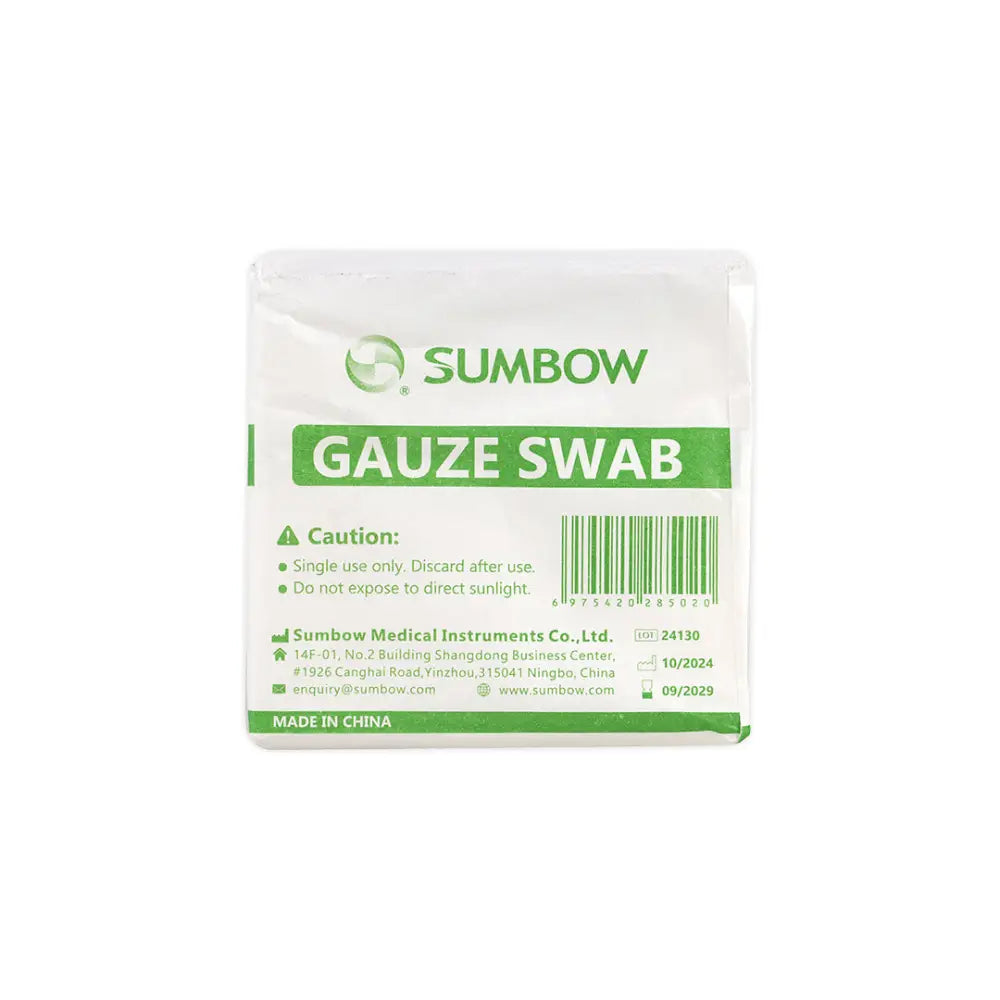 Sumbow Gauze Swab Non-Sterile 7.5x7.5cm 8ply 100pcs