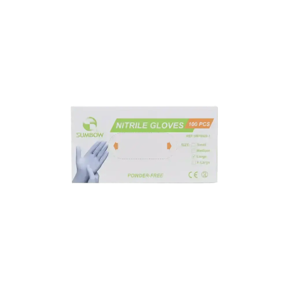 Sumbow Medical - Sumbow Nitrile Gloves Powder - Free 100pcs - L - Pharmazone - 