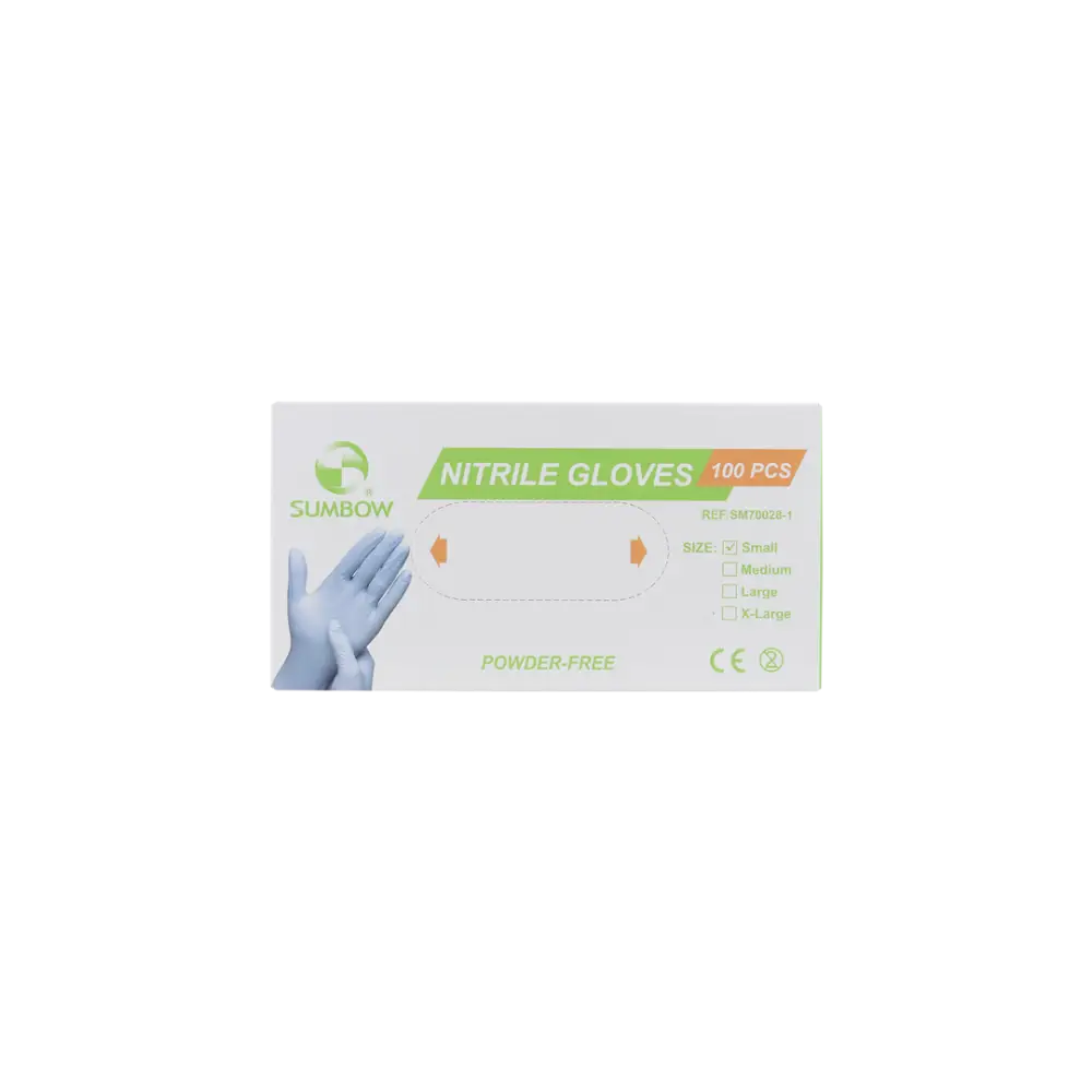 Sumbow Nitrile Gloves Powder-Free 100pcs-S