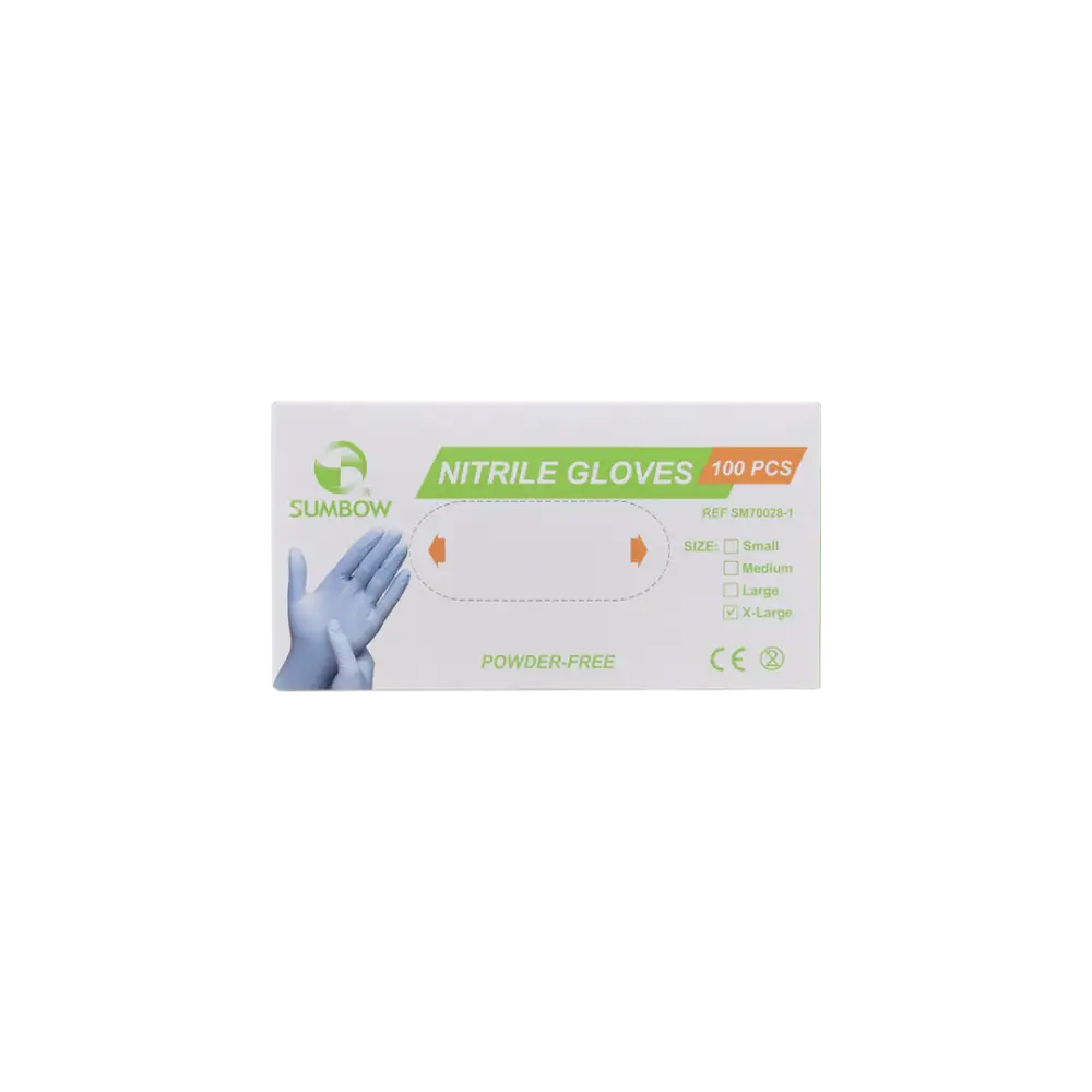 Sumbow Nitrile Gloves Powder-Free 100pcs-XL