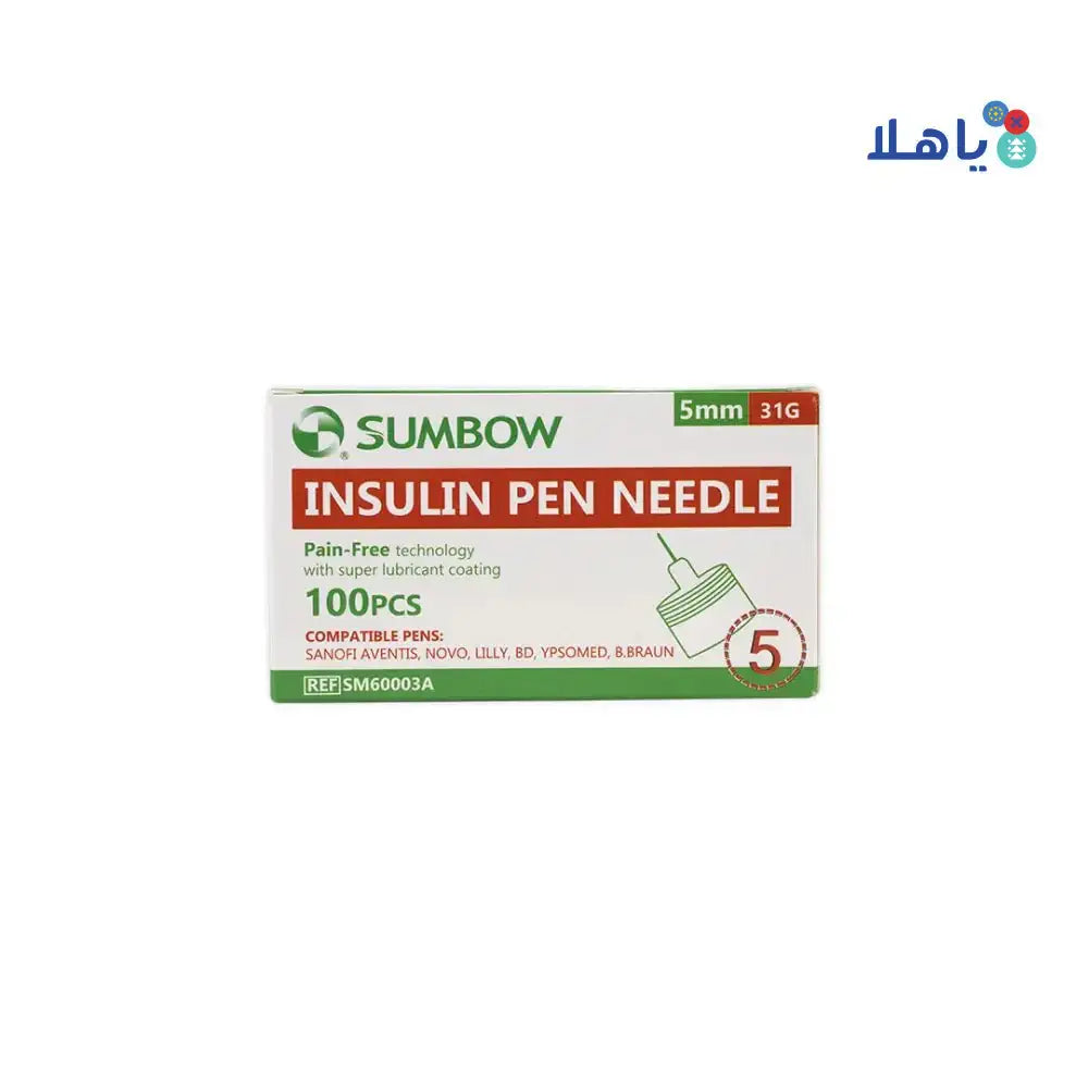 Sumbow Medical - Sumbow Pen Needles 5mmx31G 100pcs - Pharmazone - 