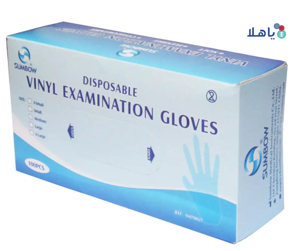 SUMBOW VINYL EXAMINATION GLOVES-S