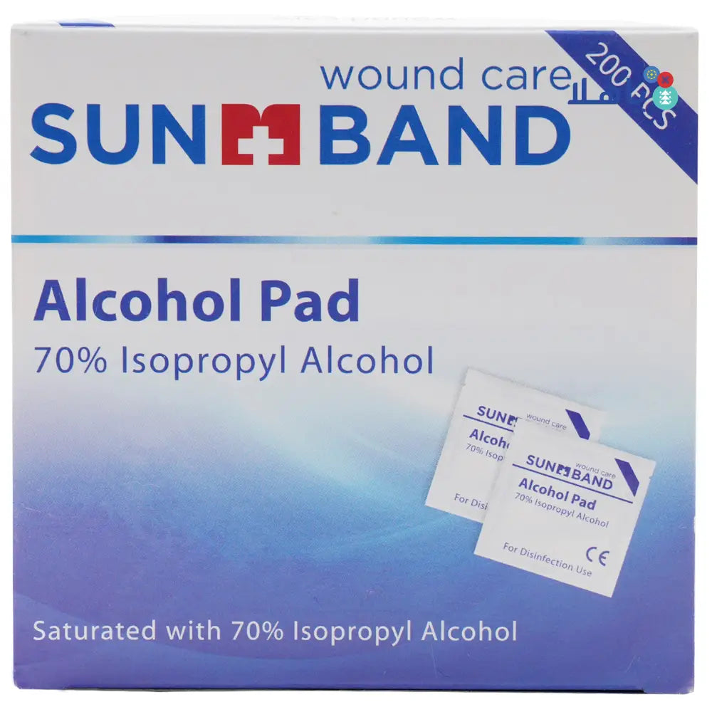 Sun Band Alcohol Pad 70% Swab 200Pcs