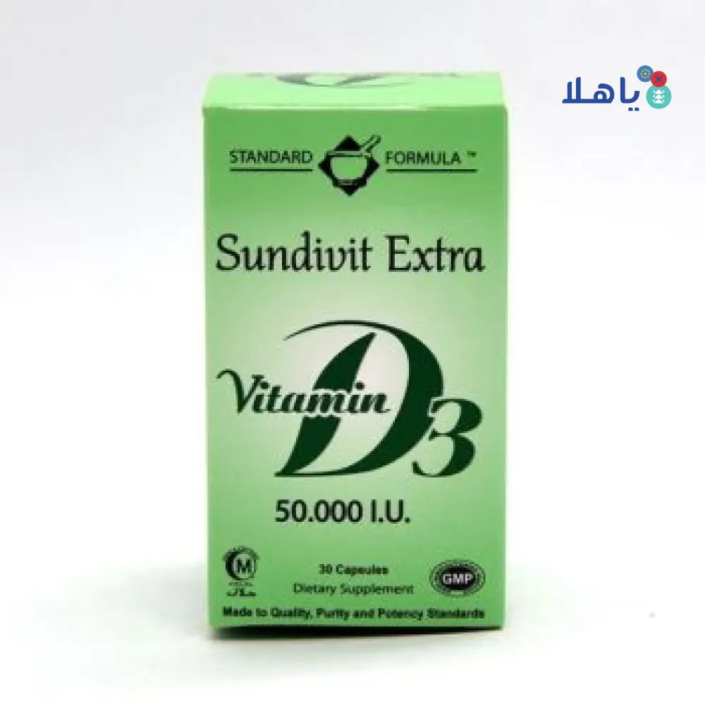 SUNDIVIT EXTRA VIT D3 50,000IU 30CAP