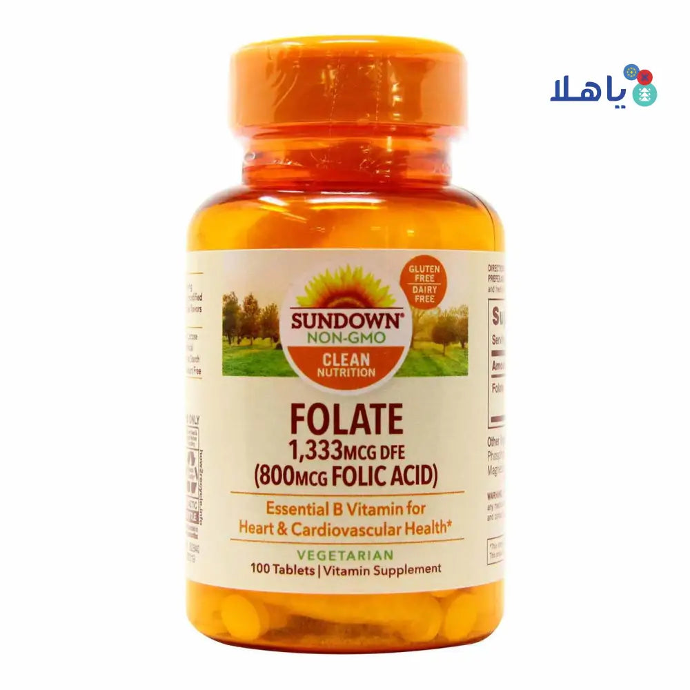 SUNDOWN FOLIC ACID 800MCG 100TAB