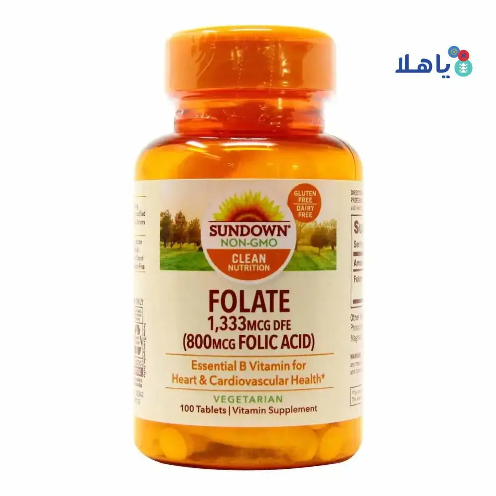 SUNDOWN - Sundown Folic Acid 800Mcg 100Tab - Pharmazone - 