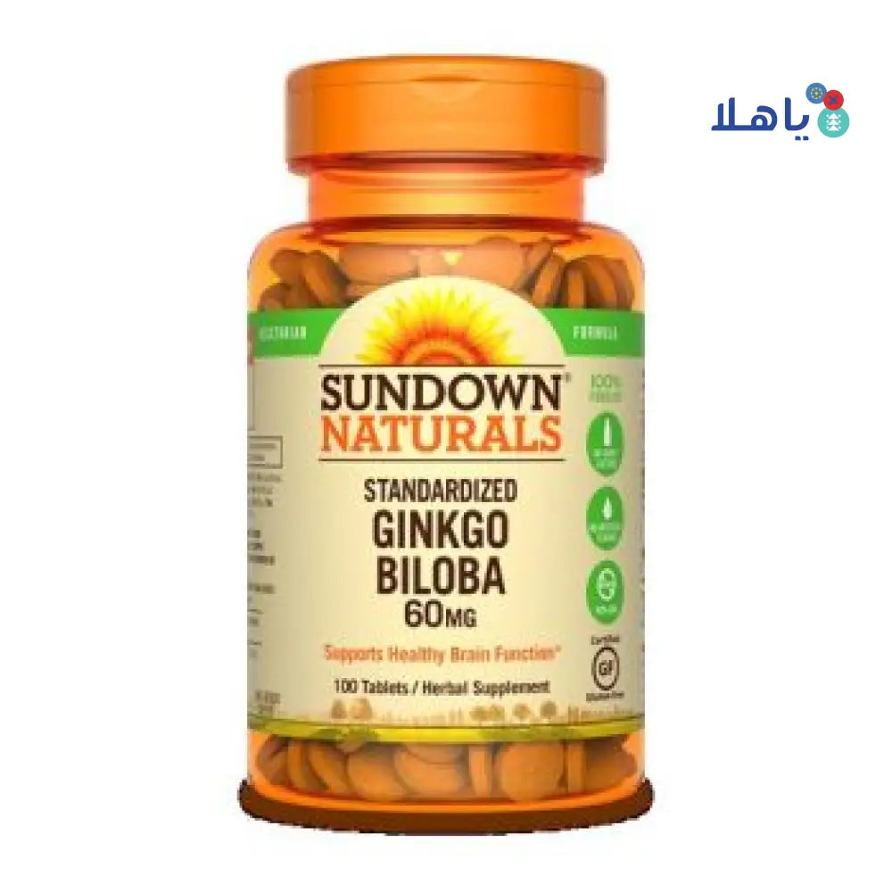 SUNDOWN GINKGO BILOBA 60MG 100TAB