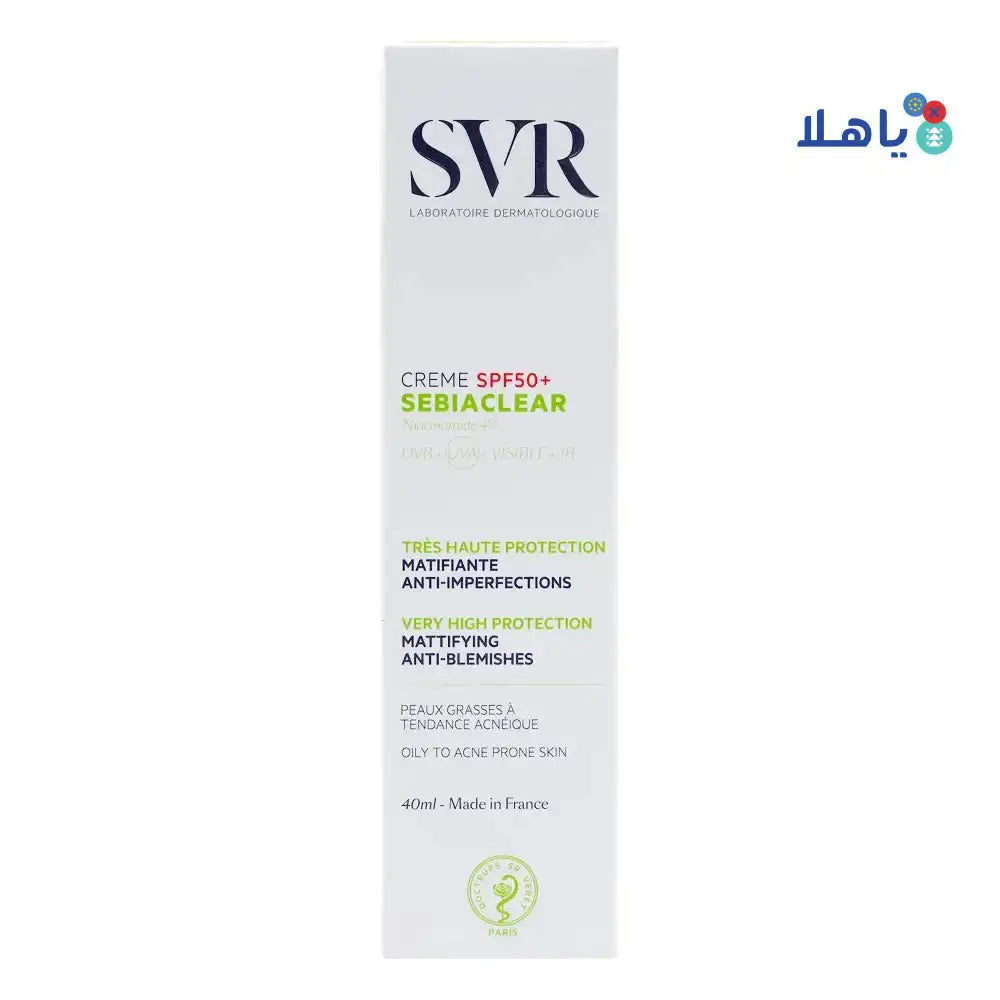 SVR - Svr Sebiaclear Cream Spf50+ Mattifying 40ml - Pharmazone - 