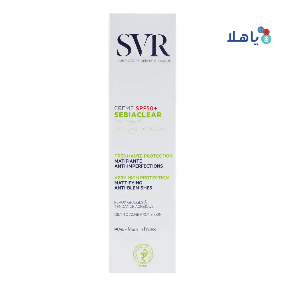 Svr Sebiaclear Cream Spf50+ Mattifying 40ml