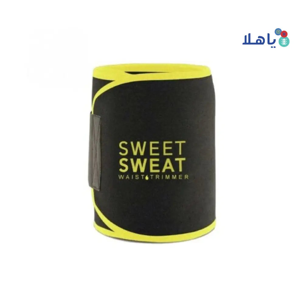 Sweet Sweat Waist Trimmer Black & Yellow-M