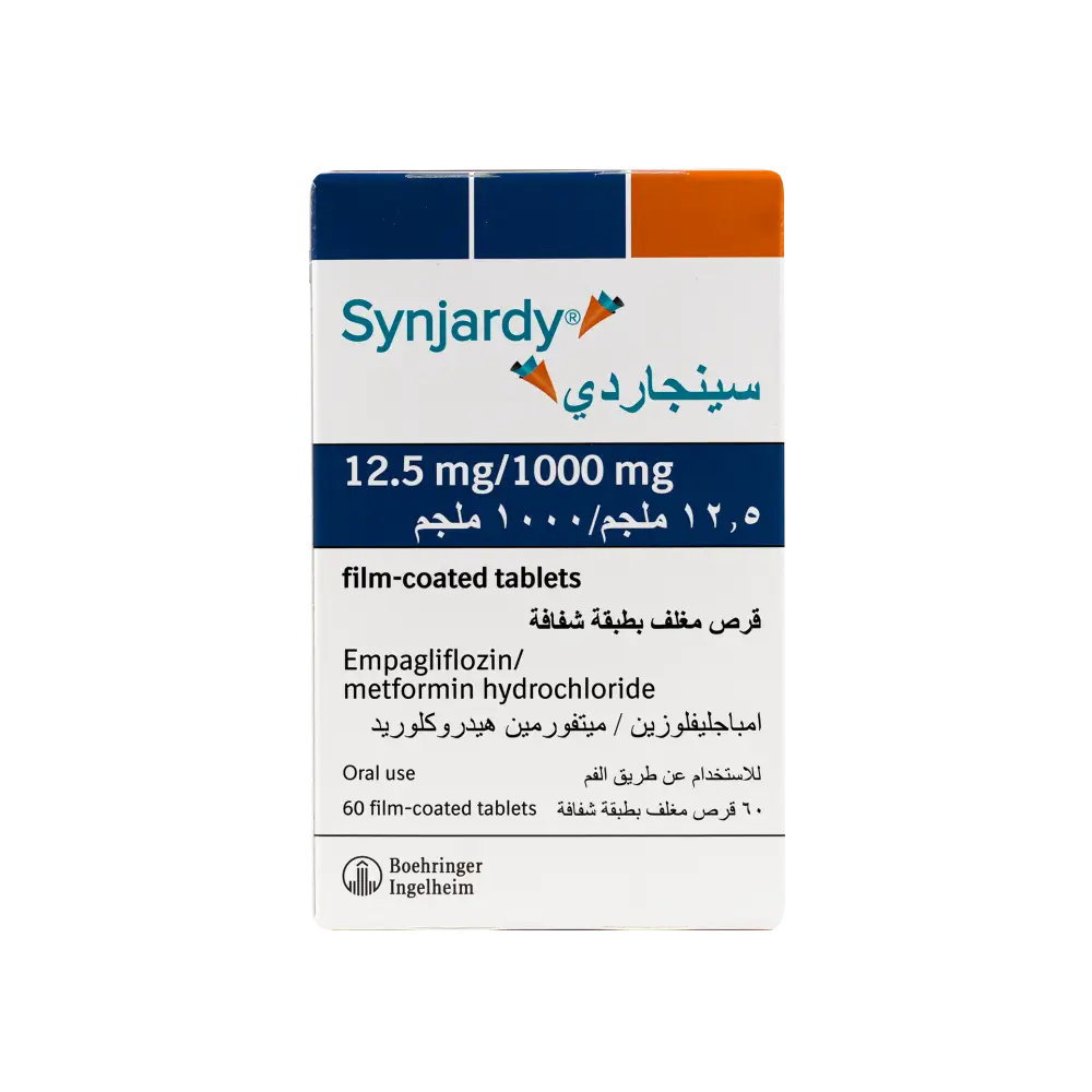 SYNJARDY 12.5MG/1000MG 60 TABLETS