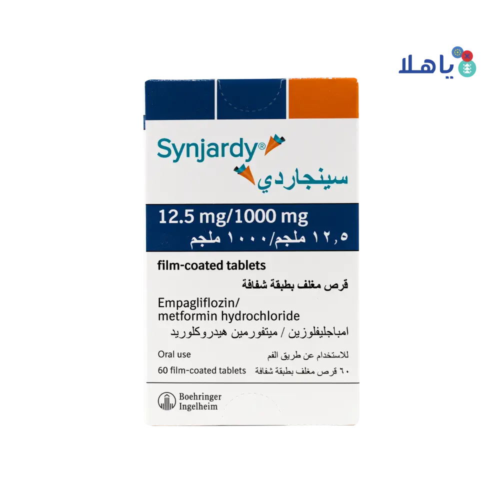 SYNJARDY 12.5MG/1000MG 60 TABLETS