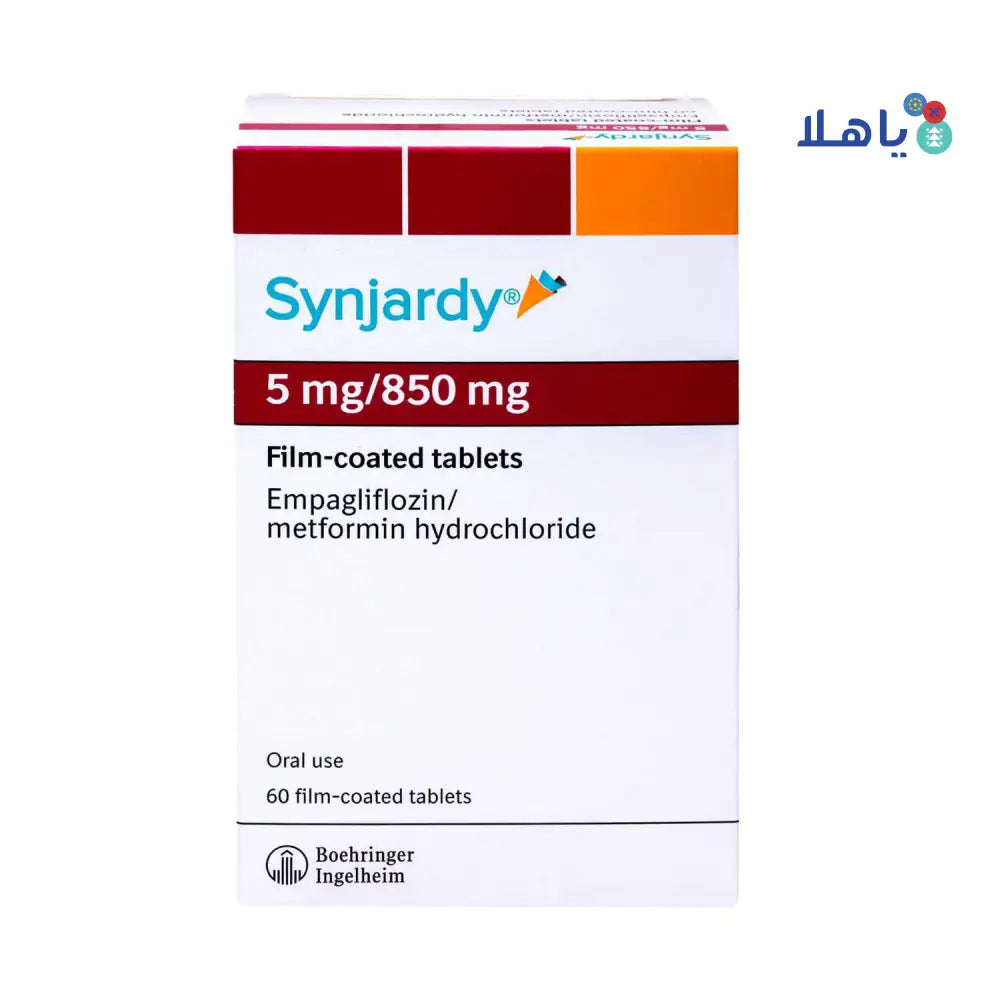 SYNJARDY 5MG/850MG 60 TABLETS