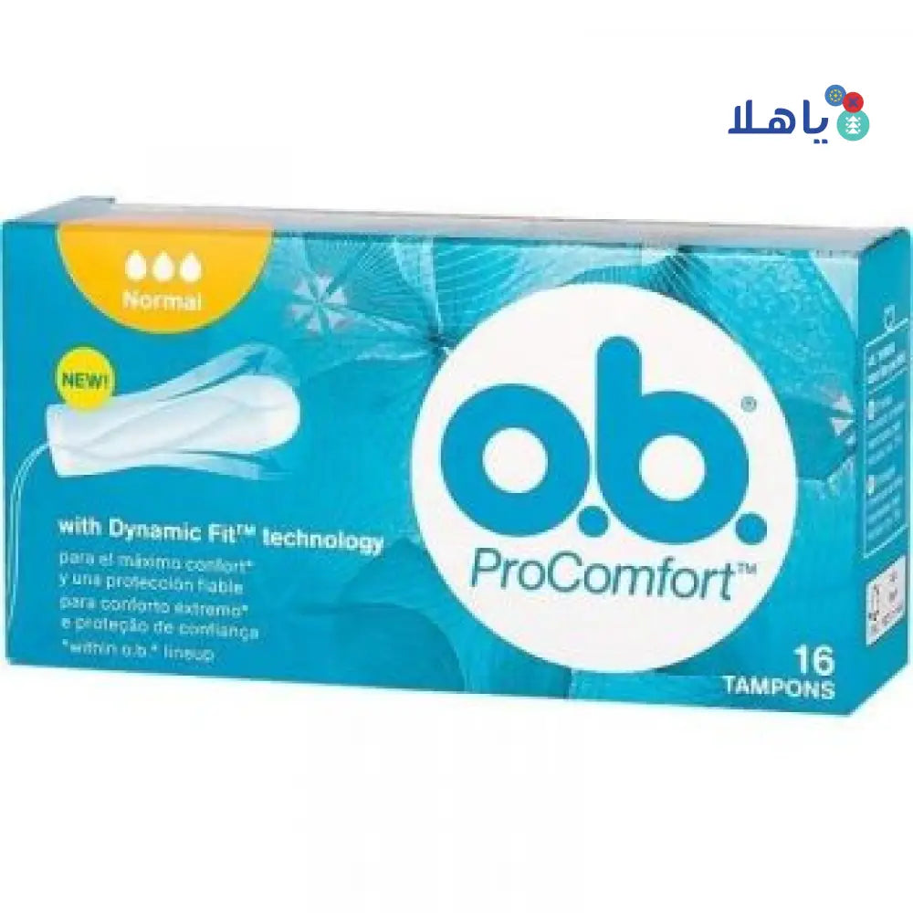 TAMPON O.B. PROCOMFORT NORMAL 16PCS