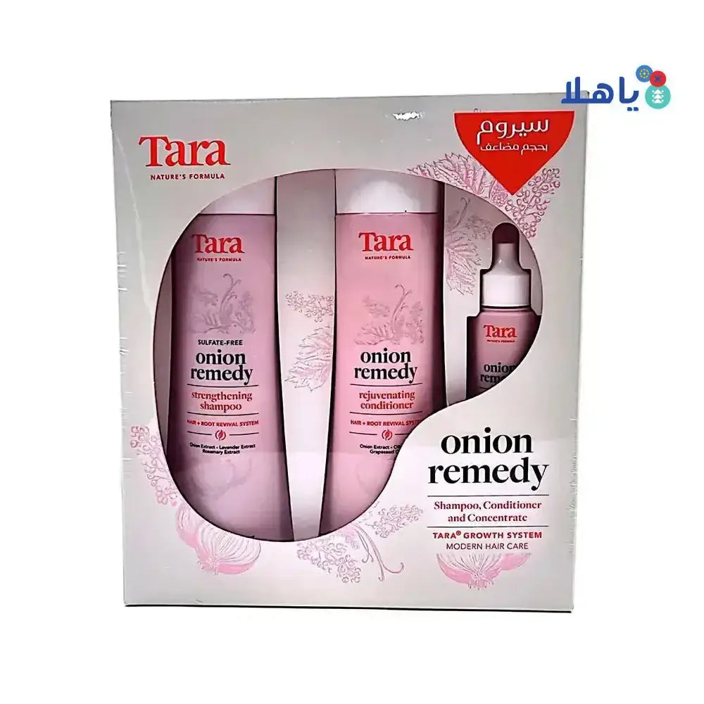 TARA - TARA ONION REMEDY SHAMPO 250ML+CONDITIONE 250ML+CONCENT 30ML - Pharmazone - 