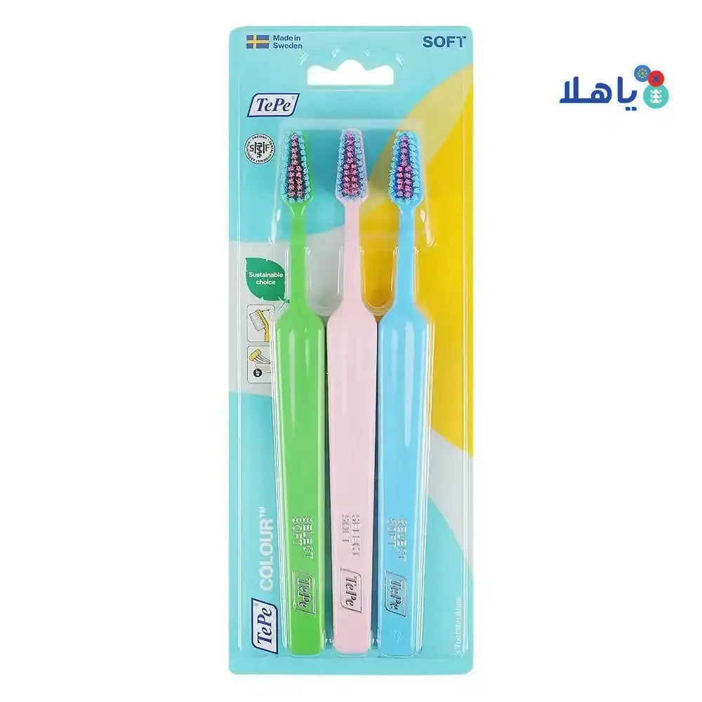 TEPE - Tepe Colour Soft Toothbrush 3pcs - 8347 - Pharmazone - 