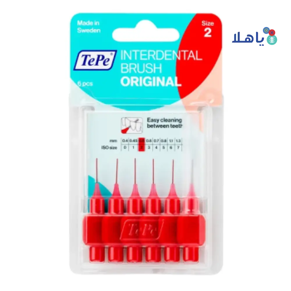 TEPE INTERDENTAL BRUSH 0.5MM SIZE-2 (RED)