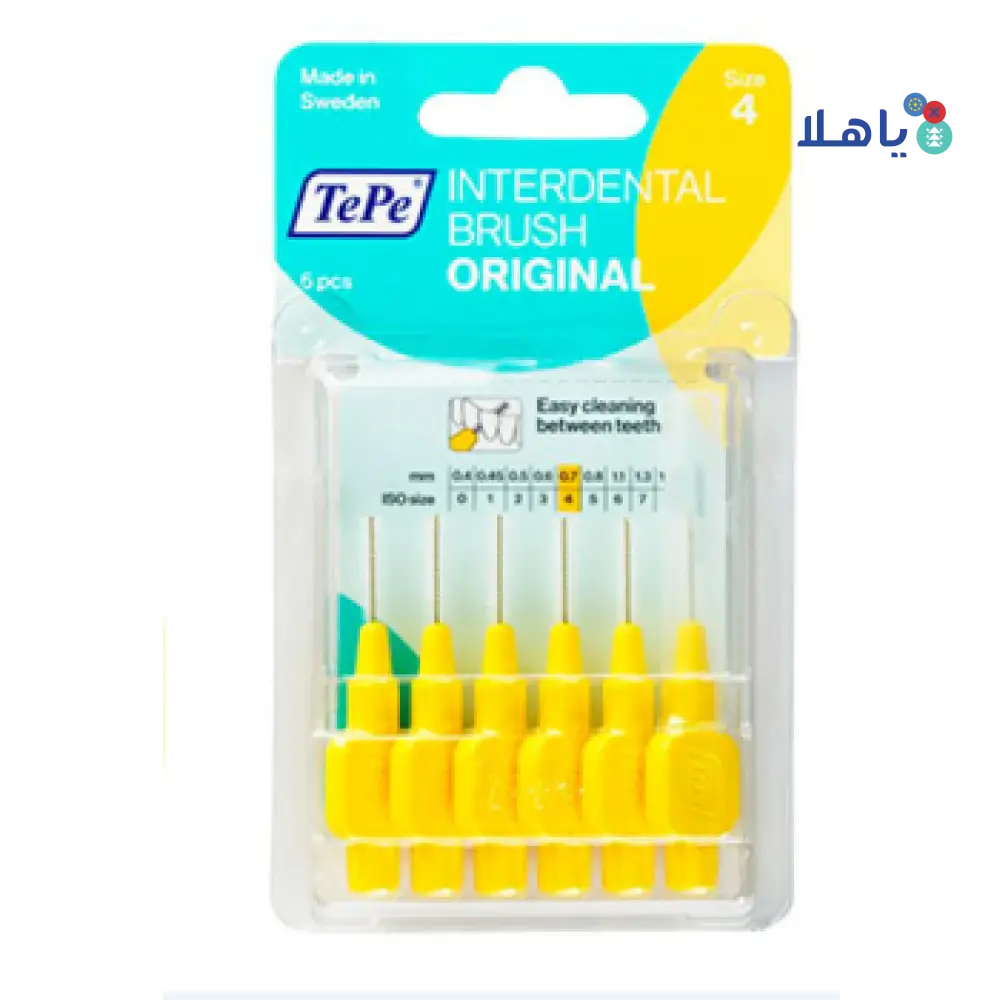 TEPE INTERDENTAL BRUSH 0.7MM SIZE-4 (YELLOW)