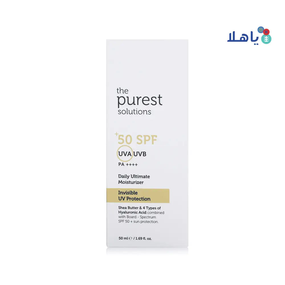 THE PUREST SOLUTIONS SPF50+ INVISIBLE ULTIMATE MOIST. 50ML