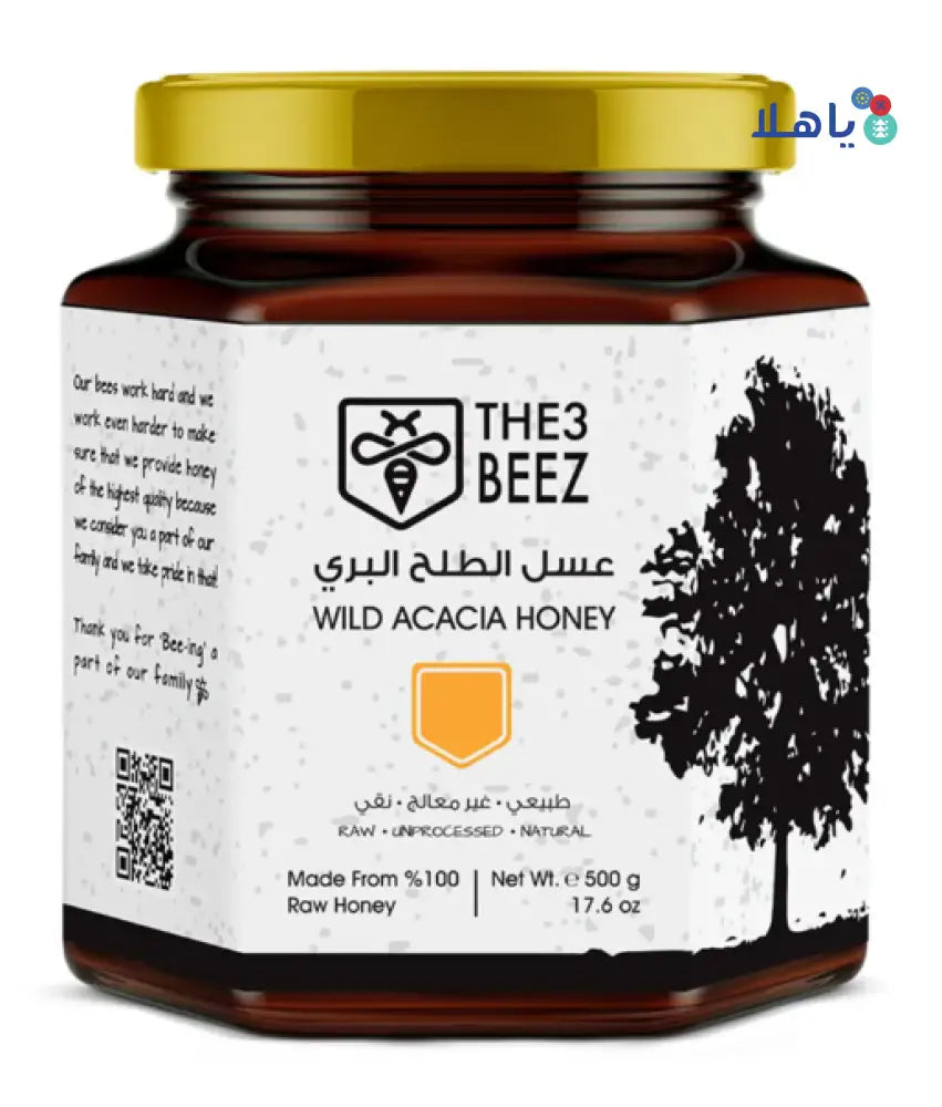 THE3BEEZ WILD ACACIA HONEY 500G