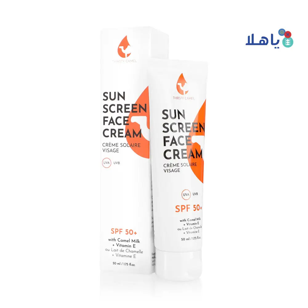 Thirsty Camel Sun Screen Face Cream Spf 50+ 50ml