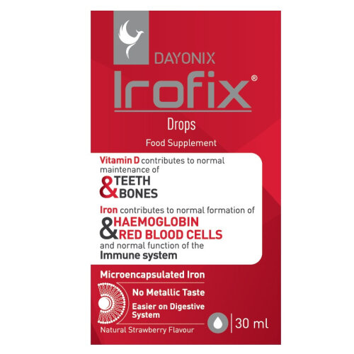 Dayonix Irofix Natural Strawberry Flavour Drops 30ml