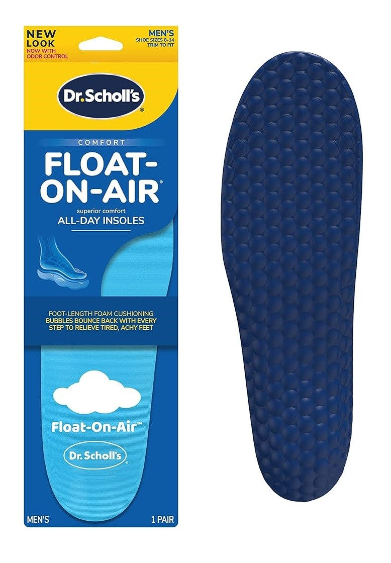 Dr.Scholl's Float-On-Air Foam Insoles Men Sizes 8-14 1Pair