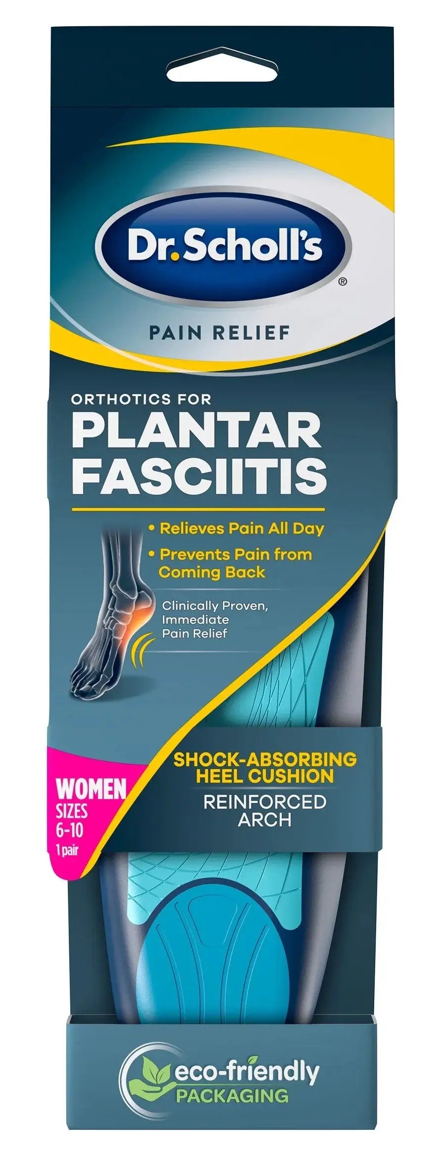 Dr.Scholl’s Plantar Fasciitis - Women’s Sizes 6-10 1Pair