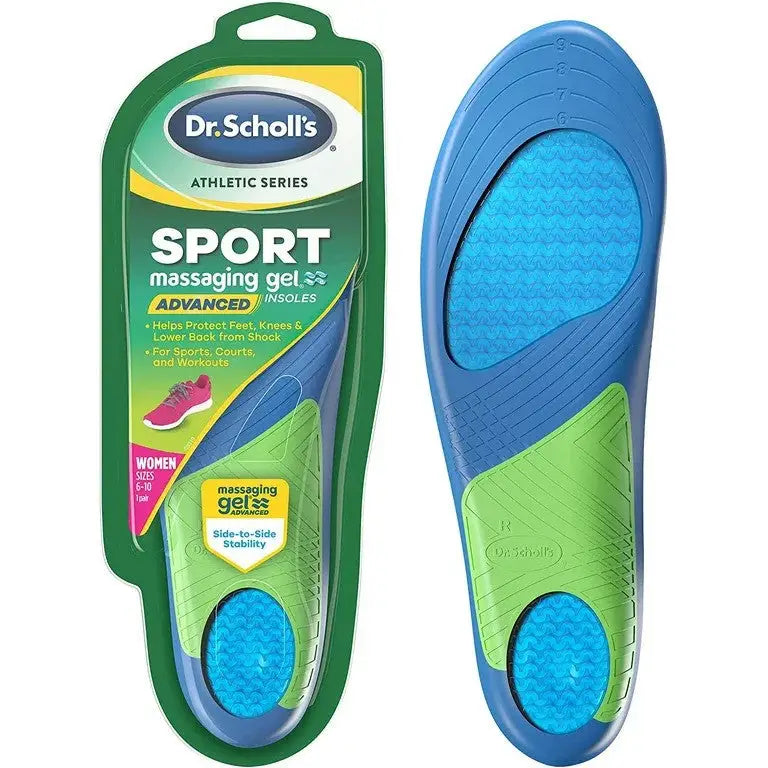 Dr.Scholl’s Sport Massaging Gel Insole Women Size 6-10 1Pair