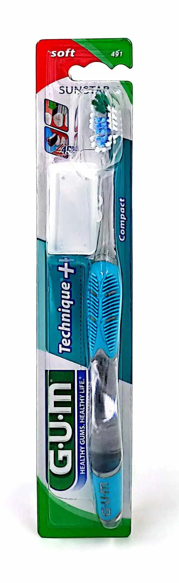 GUM Technique Plus Toothbrush Compact Soft-491
