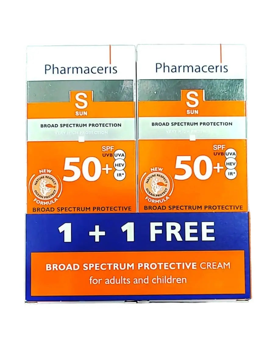 47991-Pharmaceris Sun Protection Face Cream Adult & Child 50Ml1+1