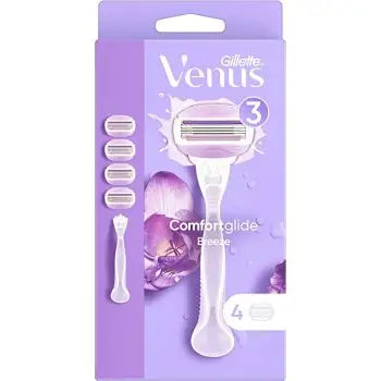 GILLETTE VENUS COMFORT GLIDE BREEZE-FREESIA SCENT 4PCS