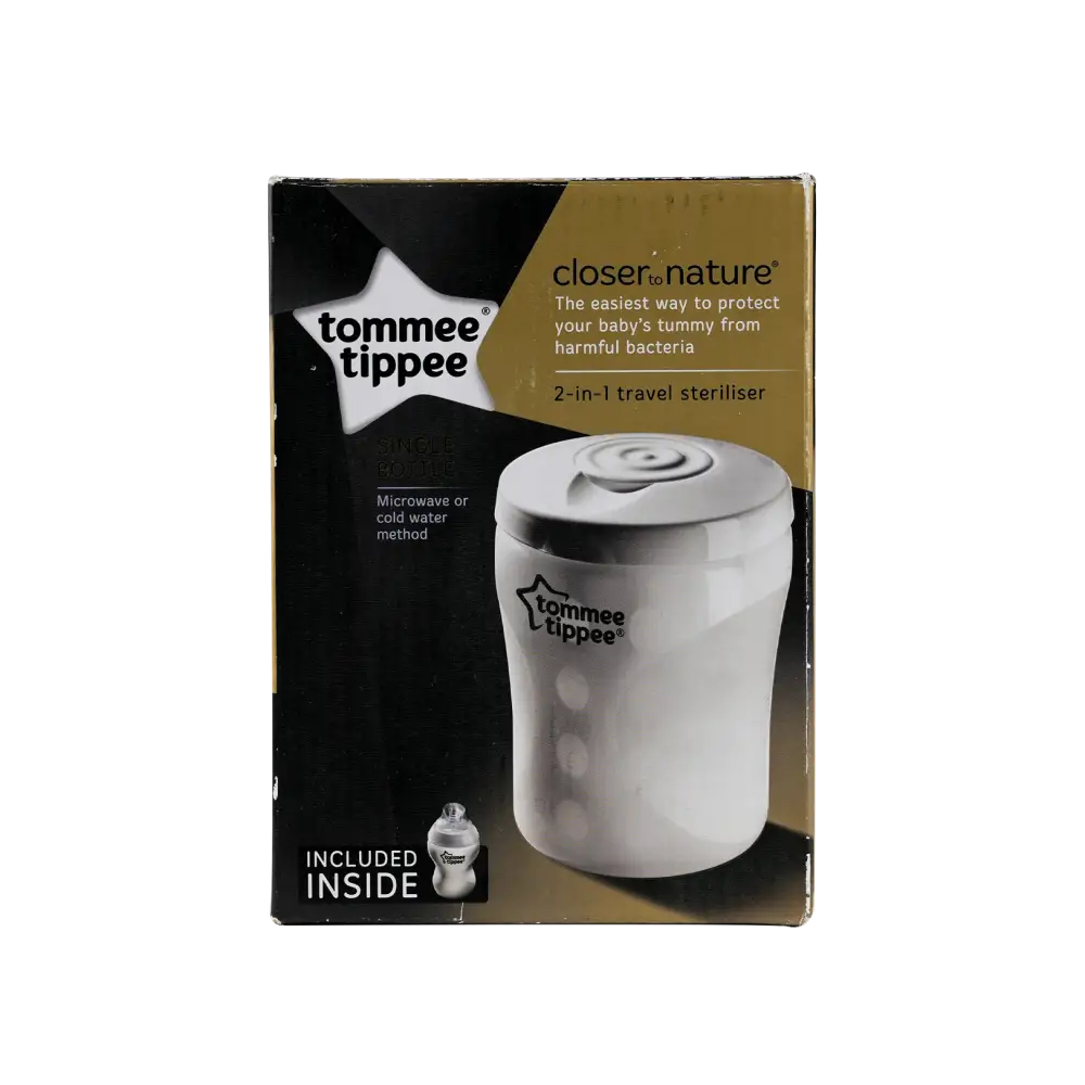 Tommee Tippee 2in1 Travel Steriliser Bottle 0m+ 260ml -1000