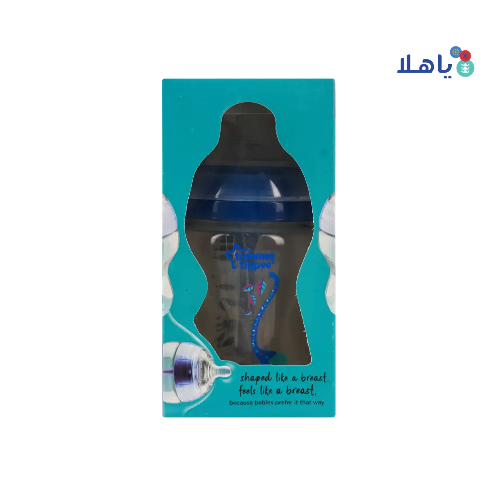 Tommee Tippee Advance Anti-Colic Bottle 0m+ 260ml-5757-Blue