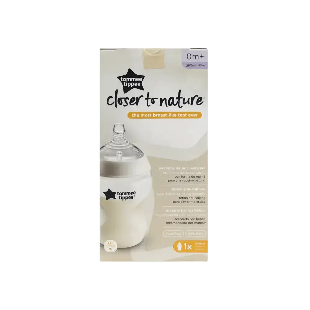 TOMMEE TIPPEE - Tommee Tippee Closer To Nature Bottle 0m+ 260ml - 25009 - Pharmazone - 