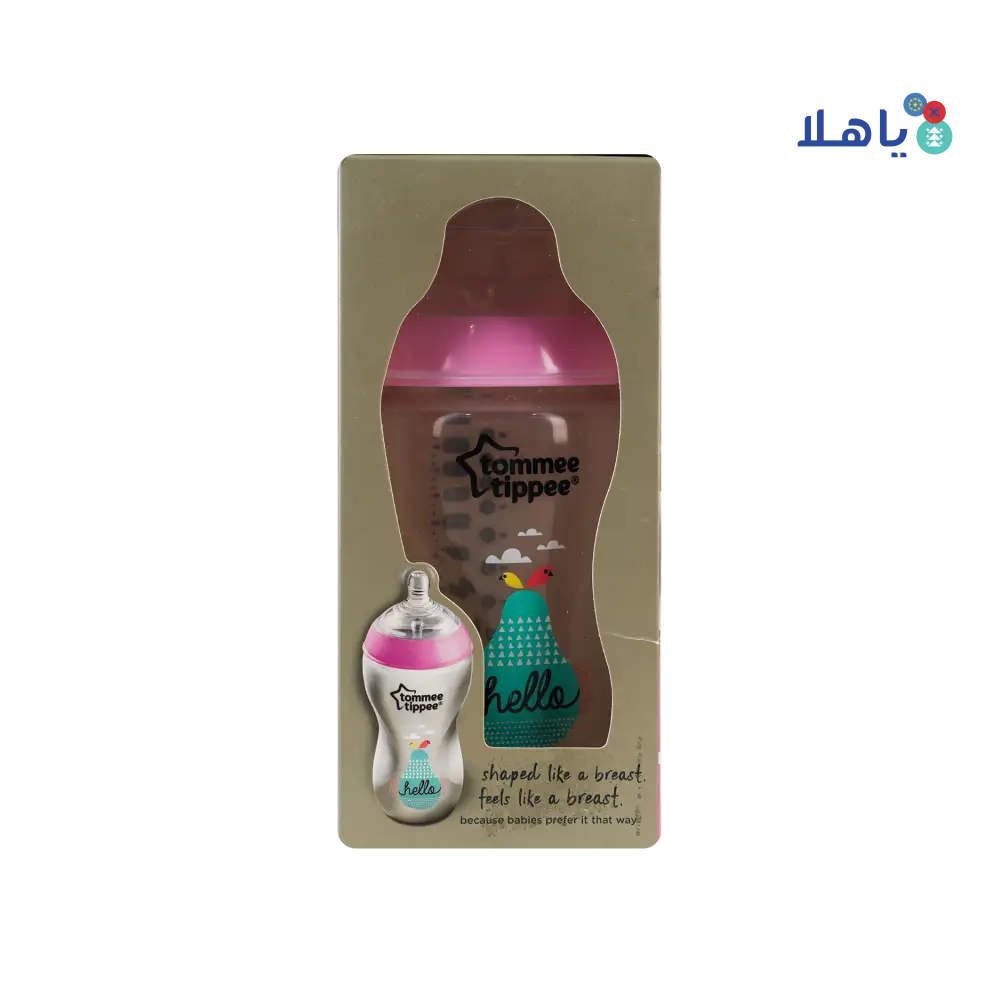 Tommee Tippee Closer To Nature Bottle 3m+ Pink 340ml-2269887