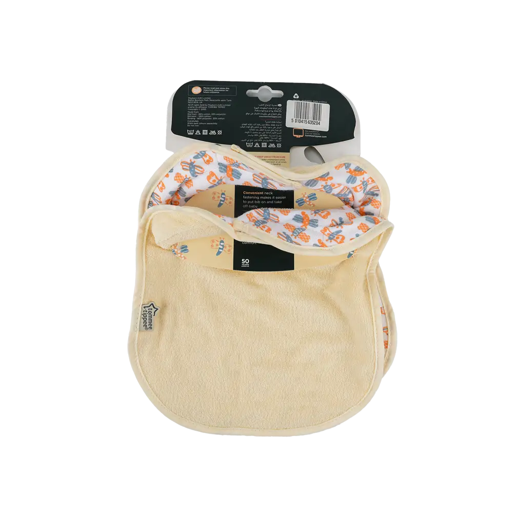 Tommee Tippee Closer To Nature Milk Feeding Bib X2 - 5204