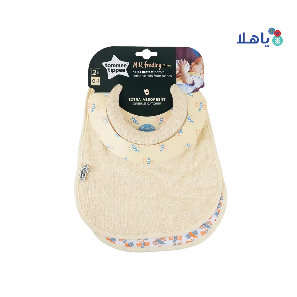 Tommee Tippee Closer To Nature Milk Feeding Bib X2 - 5204