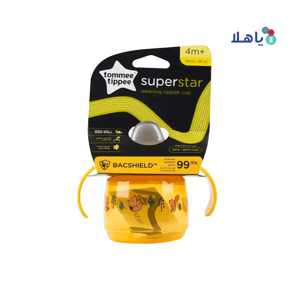 TOMMEE TIPPEE - Tommee Tippee Super Star Weaning Sippee Cup 4m+ 190ml - 8030 - Pharmazone - 