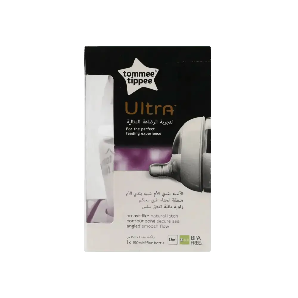 TOMMEE TIPPEE - Tommee Tippee Ultra Bottle 0m+ 150ml - 1016 - Pharmazone - 