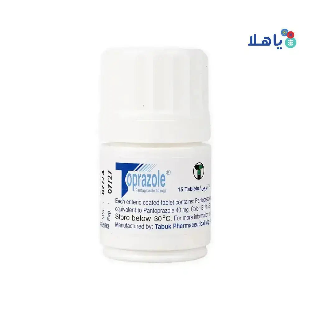 TABUK - TOPRAZOLE 40MG 15 TAB. - Pharmazone - 